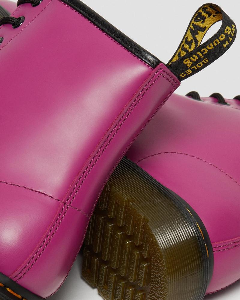 Dr Martens 1460 Smooth Læder Snørestøvler Herre Lyserød | DK 532QMA